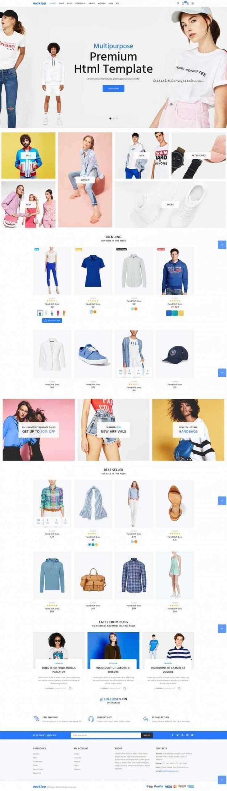 蓝色宽屏Bootstrap响应式服装购物商城冒泡网-中创网-项目资源网-资源之家-项目资源网-资源之家-副业项目-手机搬砖-中创网-无货源电商-创业项目-抖音工具箱-搬砖项目-网络赚钱网创矩阵局-网赚冒泡网-福缘网-中创网-知识街网站