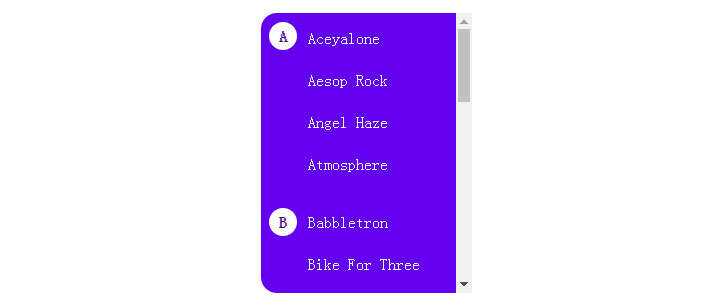 js+css3侧边栏滚动显示首字母索引特效冒泡网-中创网-项目资源网-资源之家-项目资源网-资源之家-副业项目-手机搬砖-中创网-无货源电商-创业项目-抖音工具箱-搬砖项目-网络赚钱网创矩阵局-网赚冒泡网-福缘网-中创网-知识街网站