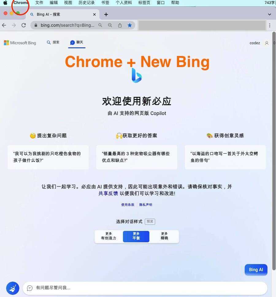 微软New Bing完美聊天机器人源码，支持ChatGPT提示词 国内可用，基本兼容微软 Bing AI 所有功能冒泡网-中创网-项目资源网-资源之家-项目资源网-资源之家-副业项目-手机搬砖-中创网-无货源电商-创业项目-抖音工具箱-搬砖项目-网络赚钱网创矩阵局-网赚冒泡网-福缘网-中创网-知识街网站