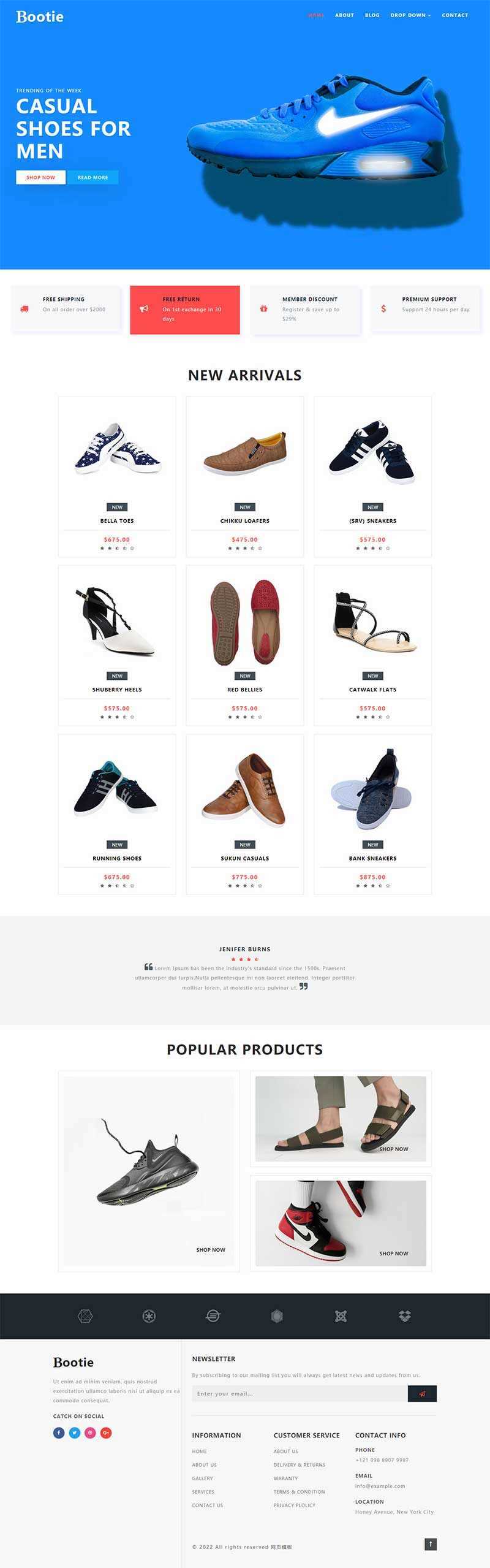 简洁大气的鞋子商城Bootstrap响应式网页模板冒泡网-中创网-项目资源网-资源之家-项目资源网-资源之家-副业项目-手机搬砖-中创网-无货源电商-创业项目-抖音工具箱-搬砖项目-网络赚钱网创矩阵局-网赚冒泡网-福缘网-中创网-知识街网站