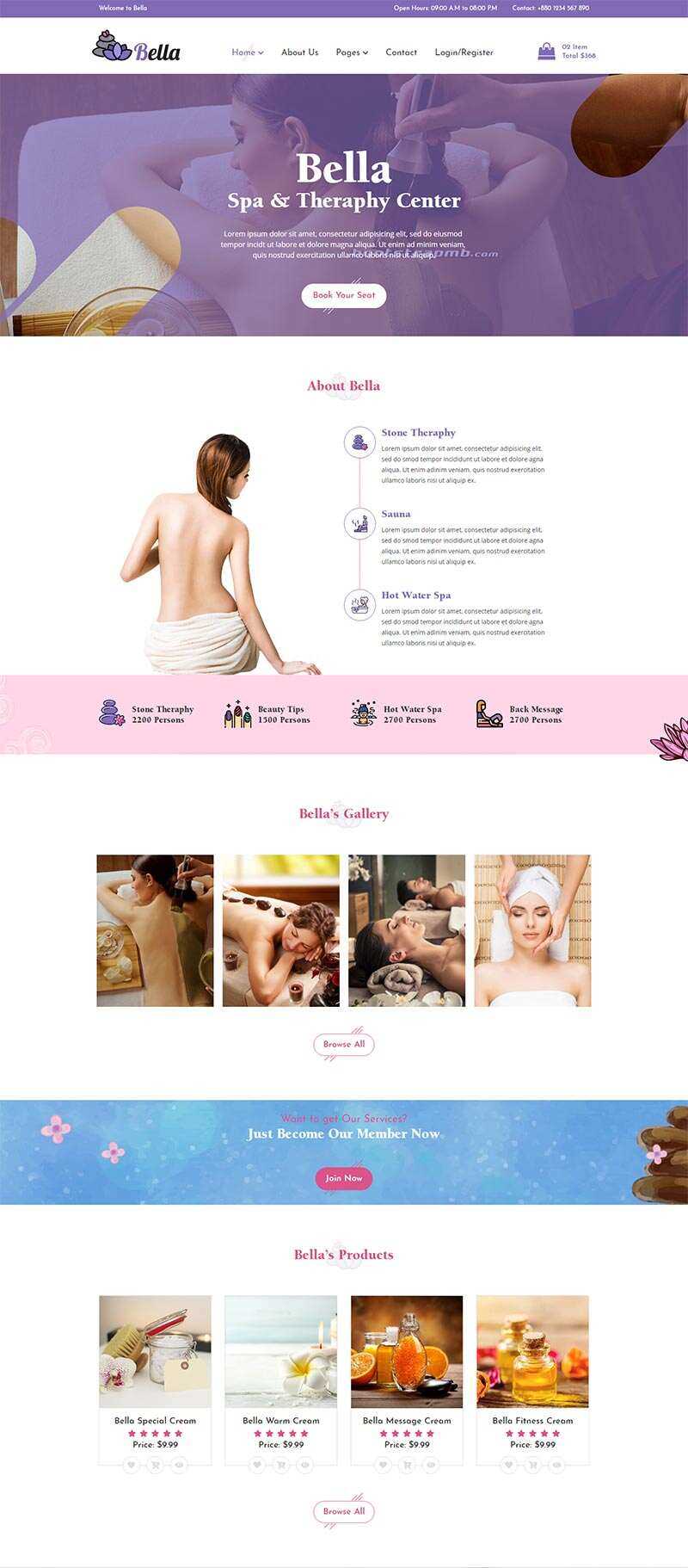 Bootstrap响应式Spa养生馆电商网站html模板冒泡网-中创网-项目资源网-资源之家-项目资源网-资源之家-副业项目-手机搬砖-中创网-无货源电商-创业项目-抖音工具箱-搬砖项目-网络赚钱网创矩阵局-网赚冒泡网-福缘网-中创网-知识街网站