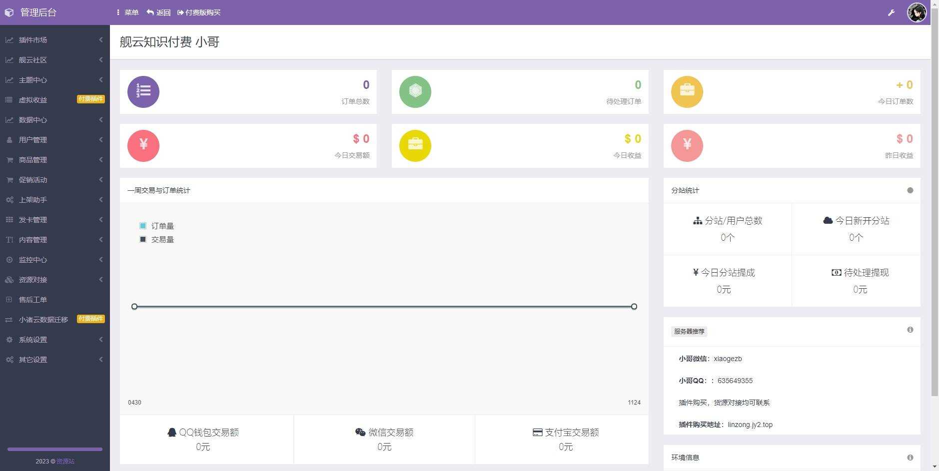 彩虹商城时光模板系统初创版源码