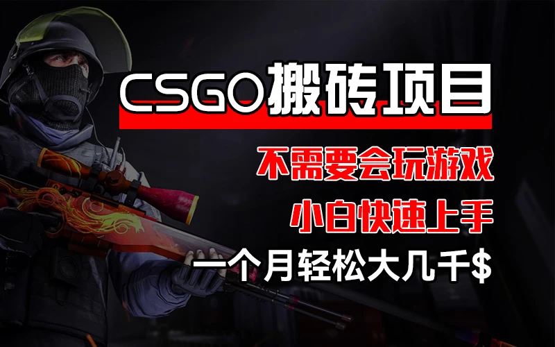 CSGO 装备搬砖项目，操作简单，不需要会玩游戏，小白也能快速上手，一个月轻松大几千冒泡网-中创网-项目资源网-资源之家-项目资源网-资源之家-副业项目-手机搬砖-中创网-无货源电商-创业项目-抖音工具箱-搬砖项目-网络赚钱网创矩阵局-网赚冒泡网-福缘网-中创网-知识街网站