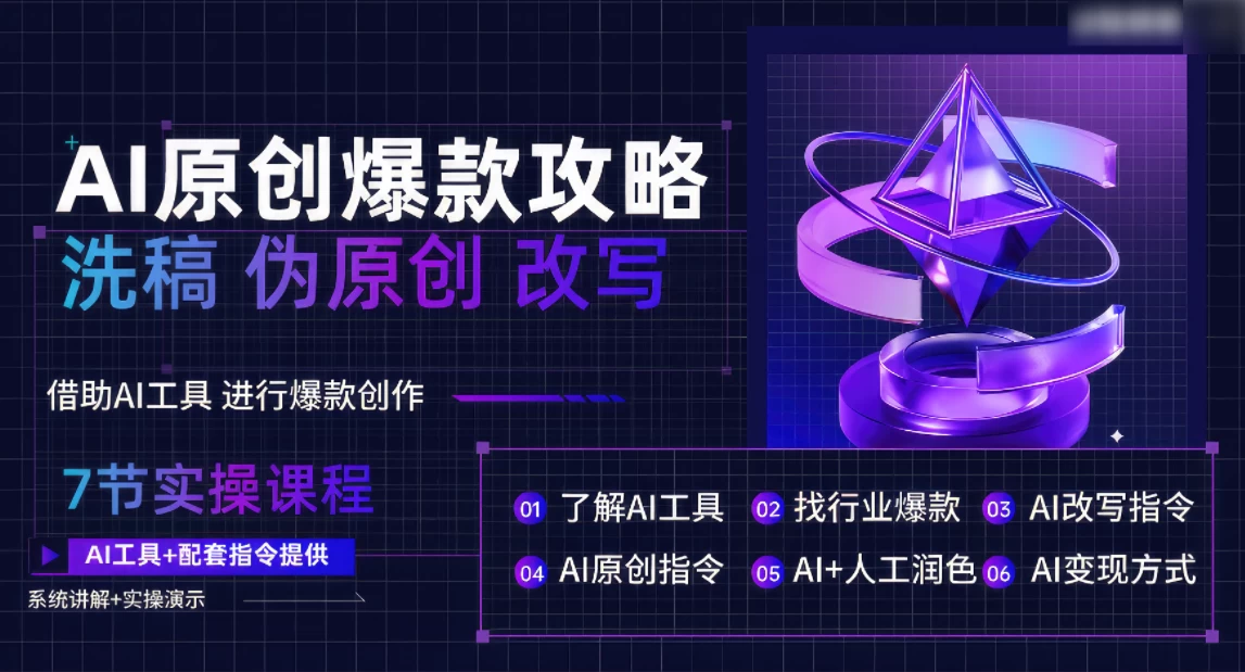 AI原创爆款攻略，洗稿改写伪原创必备，轻松创作10万+爆款文案冒泡网-中创网-项目资源网-资源之家-项目资源网-资源之家-副业项目-手机搬砖-中创网-无货源电商-创业项目-抖音工具箱-搬砖项目-网络赚钱网创矩阵局-网赚冒泡网-福缘网-中创网-知识街网站