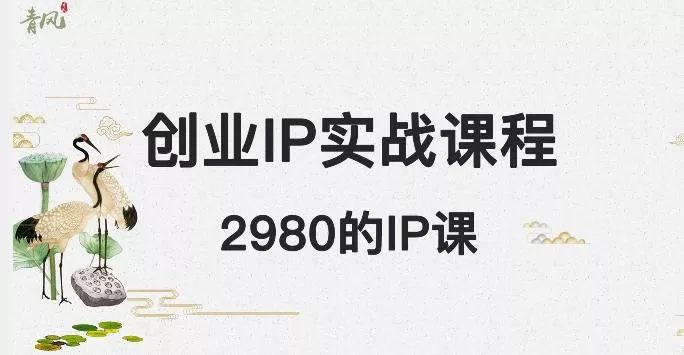 外边卖2980的创业IP课程,做私域月入5w+-网创项目孵化中心 外边卖2980的创业IP课程,做私域月入5w+-网创项目孵化中心