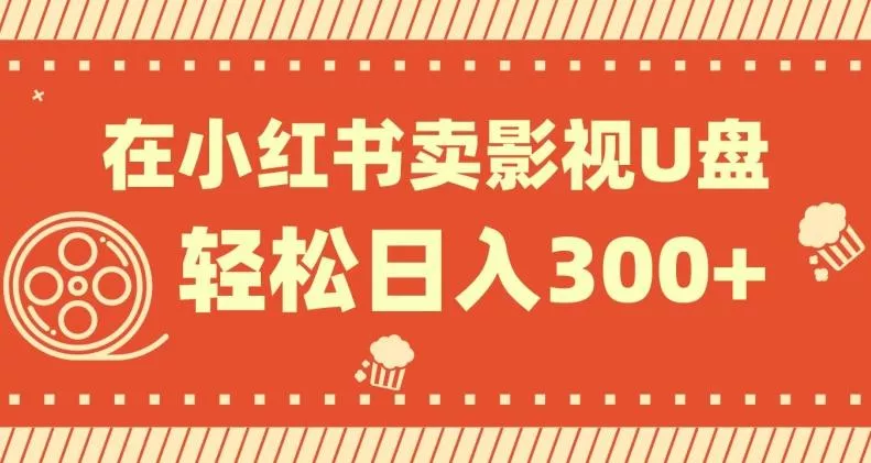 在小红书上卖影视U盘，轻松日入300+，操作简单，小白可轻松上手创业-网创-互联网创业-福缘论坛-冒泡网赚-中赚网-短视频等网络赚钱课程-免费分享网络创业项目-聚合知识付费VIP创业课程网创项目孵化中心