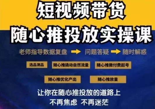 2024好物分享随心推投放实操课,随心推撬动自然流量/微付费起号/优化产出-网创项目孵化中心 2024好物分享随心推投放实操课,随心推撬动自然流量/微付费起号/优化产出-网创项目孵化中心
