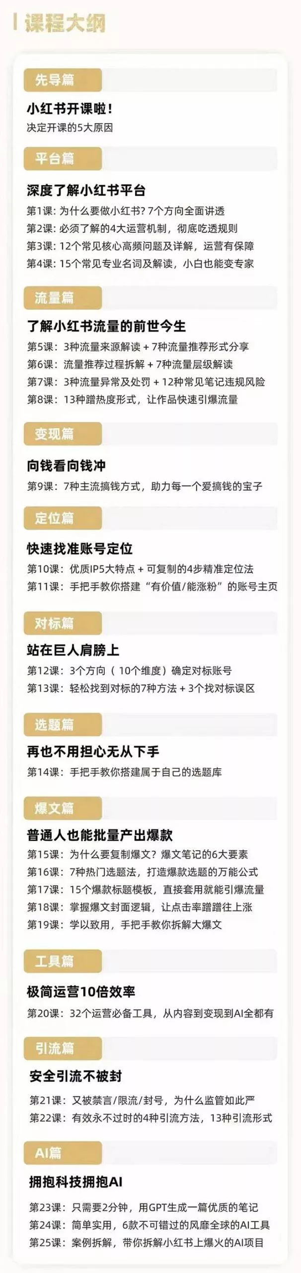 2024年最新小红书运营课程：普通人也能引爆小红书(25节课)