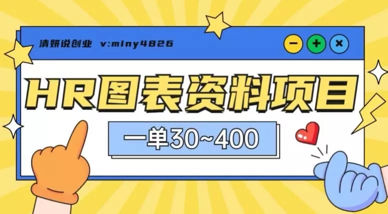 一单收益30-400，HR图表资料蓝海项目创业-网创-互联网创业-福缘论坛-冒泡网赚-中赚网-短视频等网络赚钱课程-免费分享网络创业项目-聚合知识付费VIP创业课程网创项目孵化中心