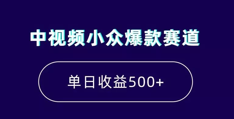 中视频小众爆款赛道,7天涨粉5万+,小白也能无脑操作,轻松月入上万【揭秘】-网创项目孵化中心 中视频小众爆款赛道,7天涨粉5万+,小白也能无脑操作,轻松月入上万【揭秘】-网创项目孵化中心