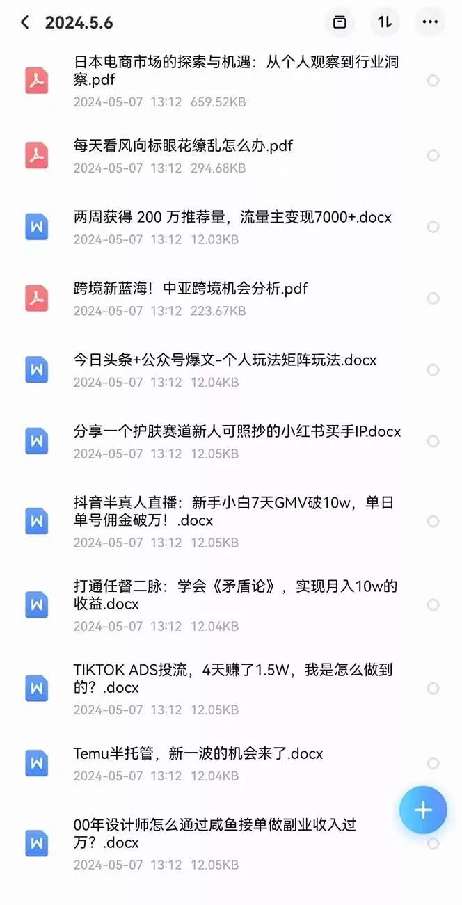 2024生财有术·第八期 互联网创业者聚集地，复制高手赚钱方法(5月9日更新