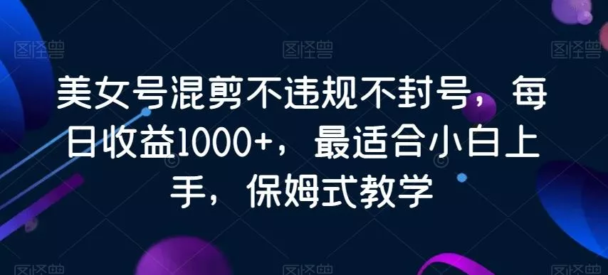 美女号混剪不违规不封号,每日收益1000+,最适合小白上手,保姆式教学-网创项目孵化中心 美女号混剪不违规不封号,每日收益1000+,最适合小白上手,保姆式教学-网创项目孵化中心