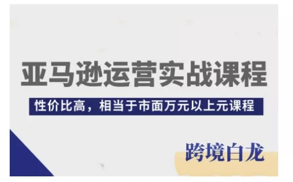 亚马逊运营实战课程，亚马逊从入门到精通，性价比高，相当于市面万元以上元课程创业-网创-互联网创业-福缘论坛-冒泡网赚-中赚网-短视频等网络赚钱课程-免费分享网络创业项目-聚合知识付费VIP创业课程网创项目孵化中心