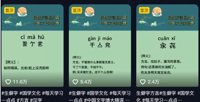 抖音小红书生僻字玩法，单条视频涨粉3000+，操作简单，手把手教你