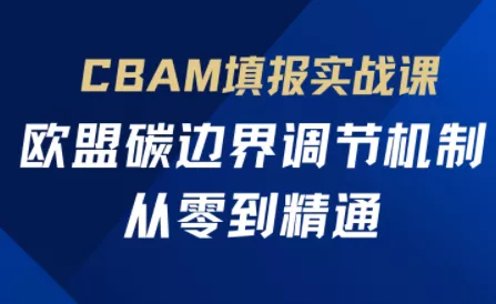 欧盟CBAM填报实战从零到精通创业-网创-互联网创业-福缘论坛-冒泡网赚-中赚网-短视频等网络赚钱课程-免费分享网络创业项目-聚合知识付费VIP创业课程网创项目孵化中心