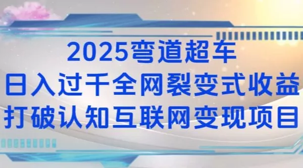 2025弯道超车日入过K全网裂变式收益打破认知互联网变现项目【揭秘】-网创项目孵化中心 2025弯道超车日入过K全网裂变式收益打破认知互联网变现项目【揭秘】-网创项目孵化中心